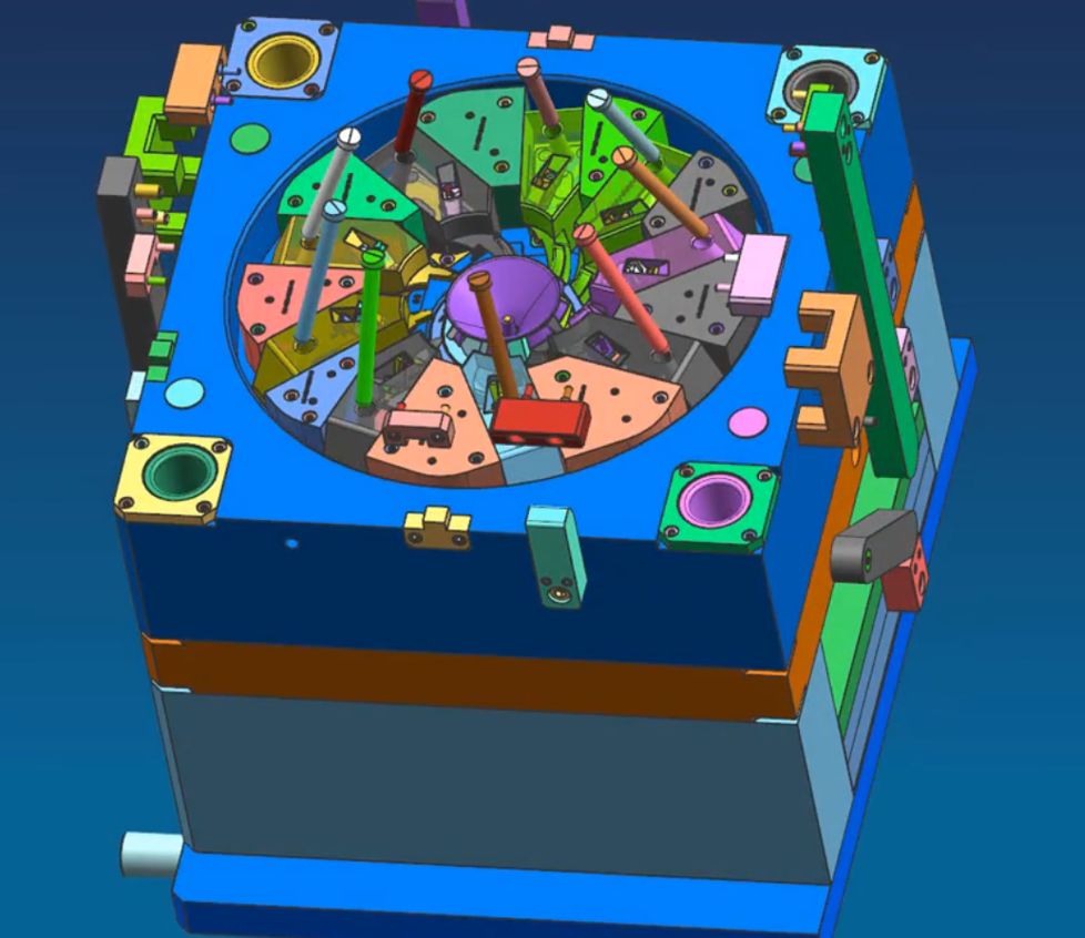 加工中心這套葉輪模具如何設(shè)計(jì)？如何脫模？(圖5)